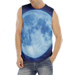 Blue Moon Print Men's Fitness Tank Top