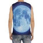 Blue Moon Print Men's Fitness Tank Top