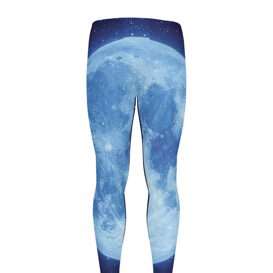 Blue Moon Print Men's leggings