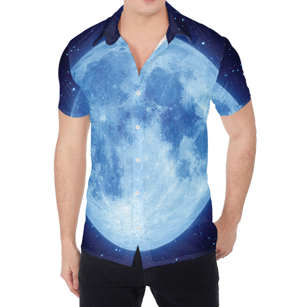 Blue Moon Print Men's Shirt