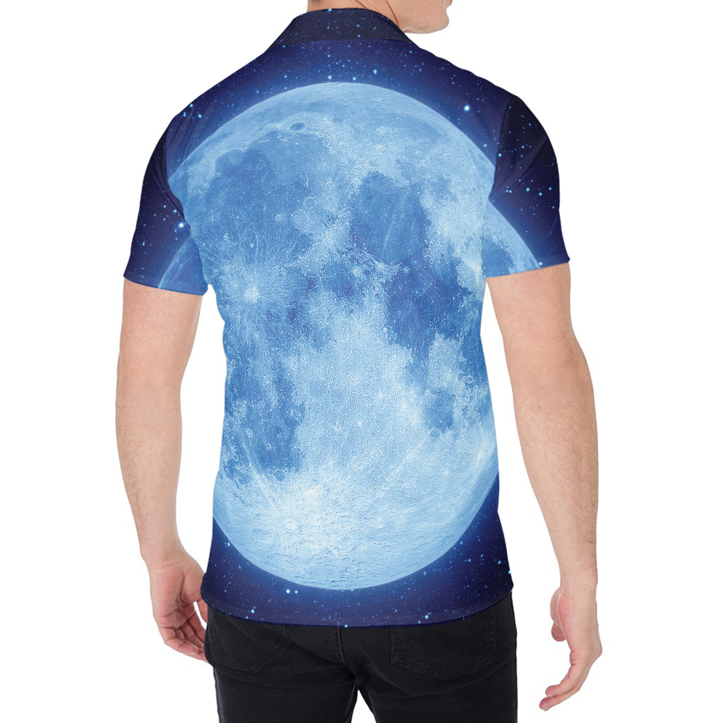 Blue Moon Print Men's Shirt