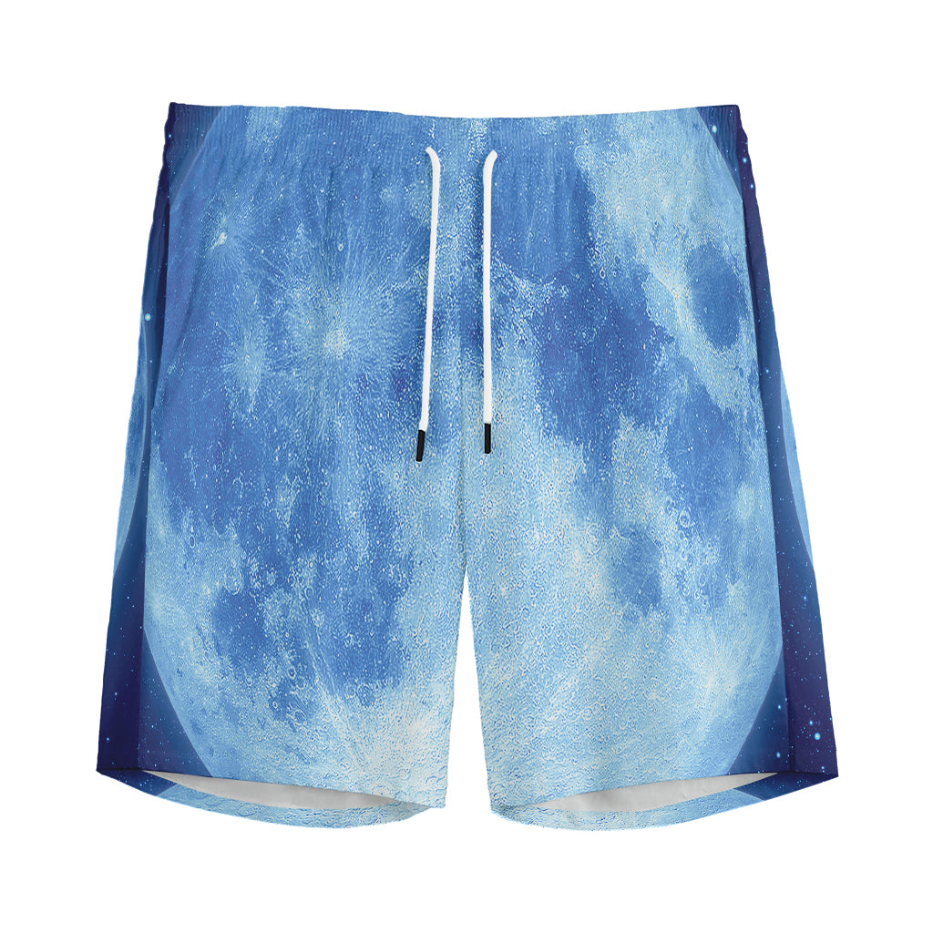 Blue Moon Print Men's Sports Shorts