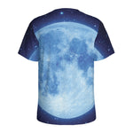 Blue Moon Print Men's Sports T-Shirt