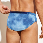 Blue Moon Print Men's Swim Briefs