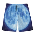 Blue Moon Print Men's Swim Trunks