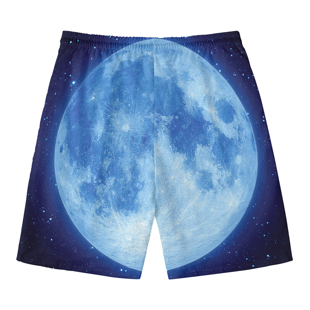 Blue Moon Print Men's Swim Trunks