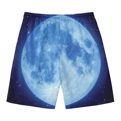 Blue Moon Print Men's Swim Trunks