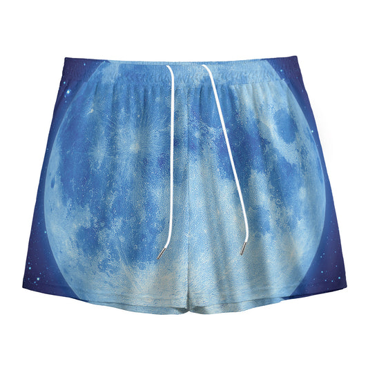Blue Moon Print Mesh Shorts