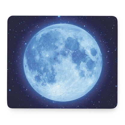 Blue Moon Print Mouse Pad