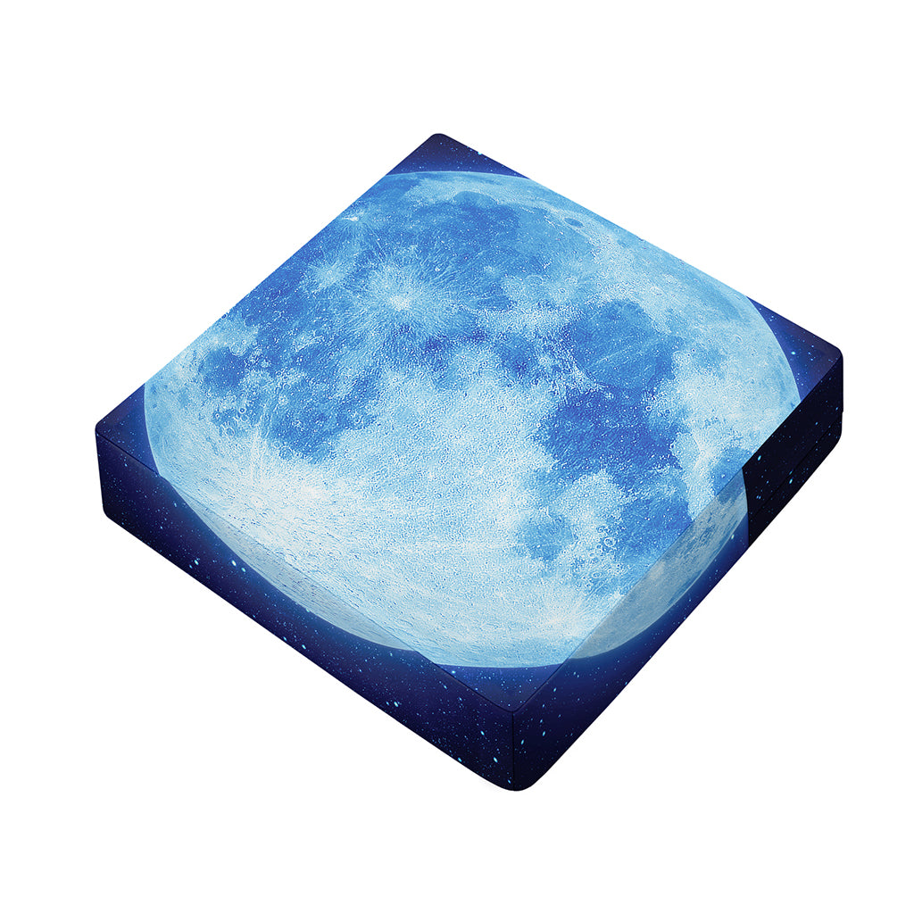 Blue Moon Print Outdoor Seat Cushion Cover