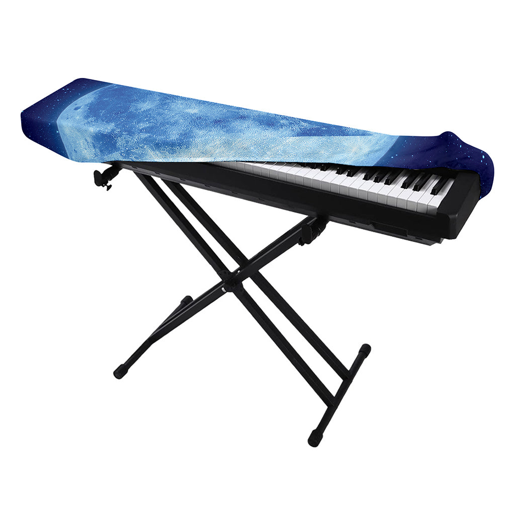 Blue Moon Print Piano Keyboard Cover