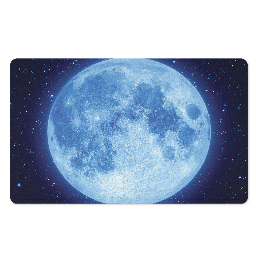 Blue Moon Print Polyester Doormat