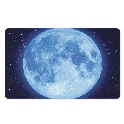 Blue Moon Print Polyester Doormat