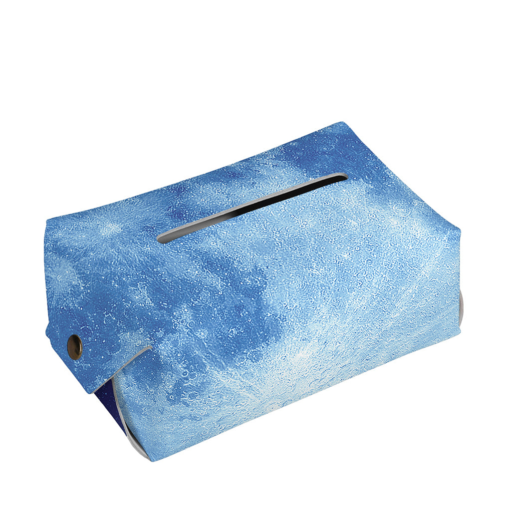 Blue Moon Print Rectangle Tissue Box Cover