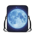 Blue Moon Print Rectangular Crossbody Bag