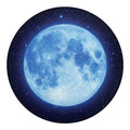 Blue Moon Print Round Blanket