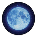 Blue Moon Print Round Floor Mat