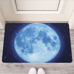 Blue Moon Print Rubber Doormat
