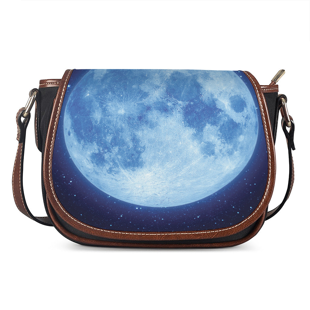 Blue Moon Print Saddle Bag