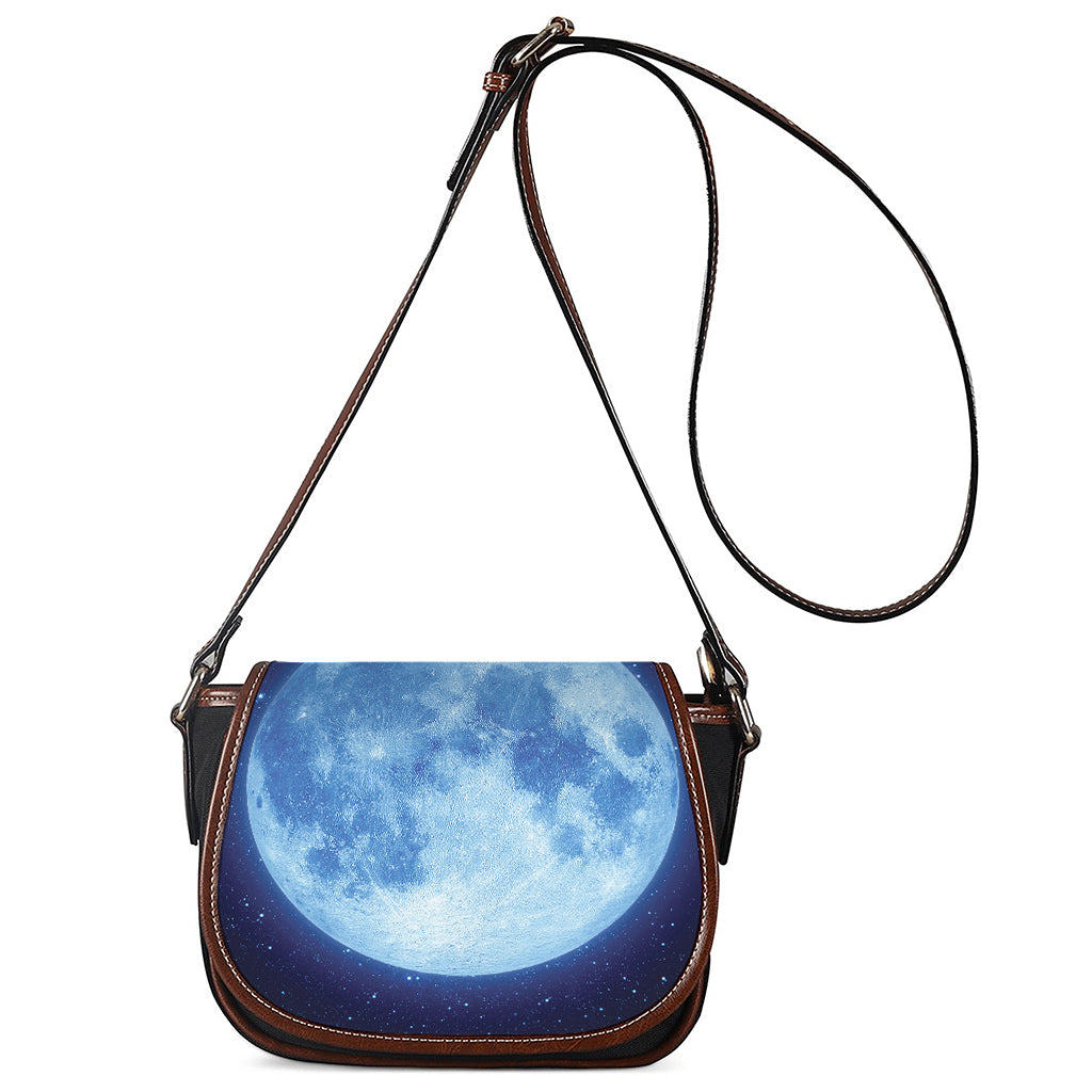 Blue Moon Print Saddle Bag