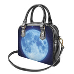 Blue Moon Print Shoulder Handbag