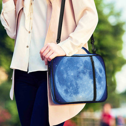 Blue Moon Print Shoulder Strap Bible Bag