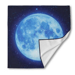 Blue Moon Print Silk Bandana