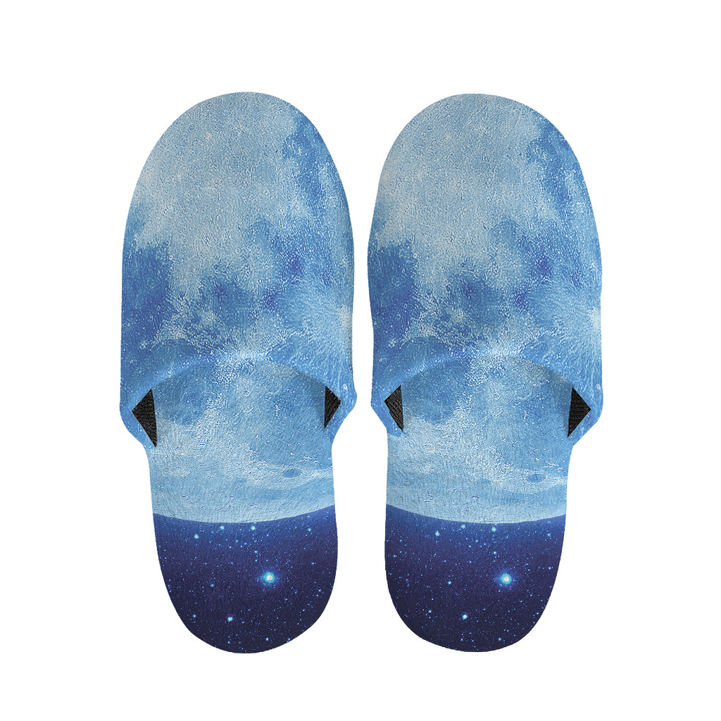 Blue Moon Print Slippers