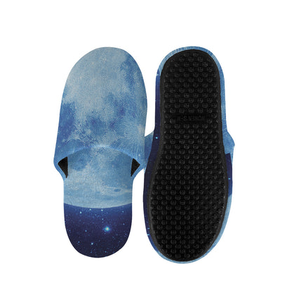 Blue Moon Print Slippers