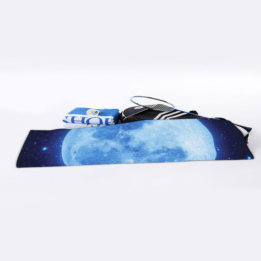 Blue Moon Print Sports Towel