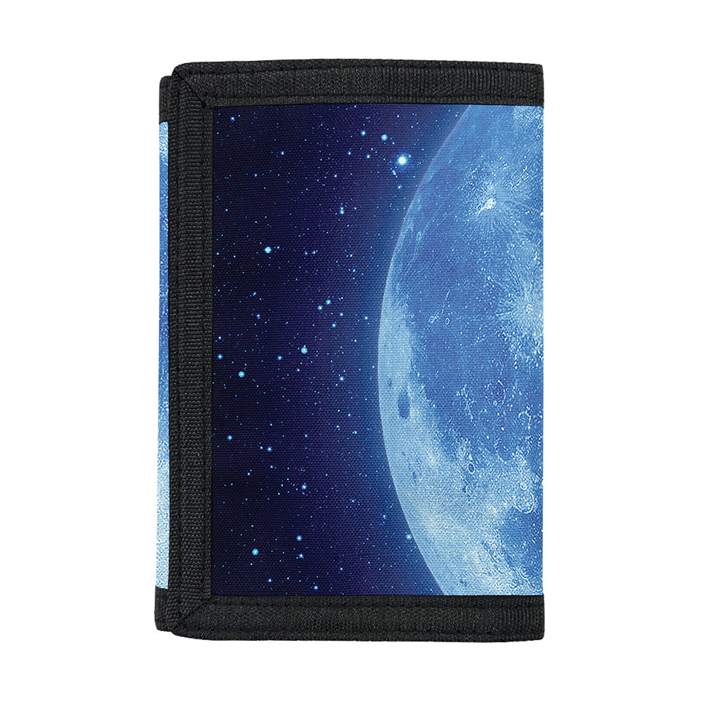 Blue Moon Print Trifold Wallet