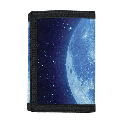 Blue Moon Print Trifold Wallet