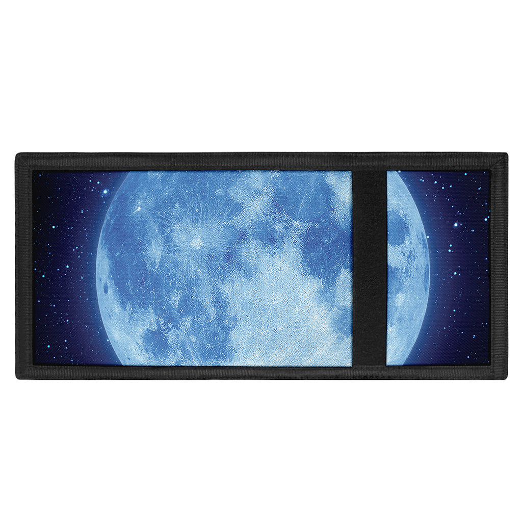 Blue Moon Print Trifold Wallet