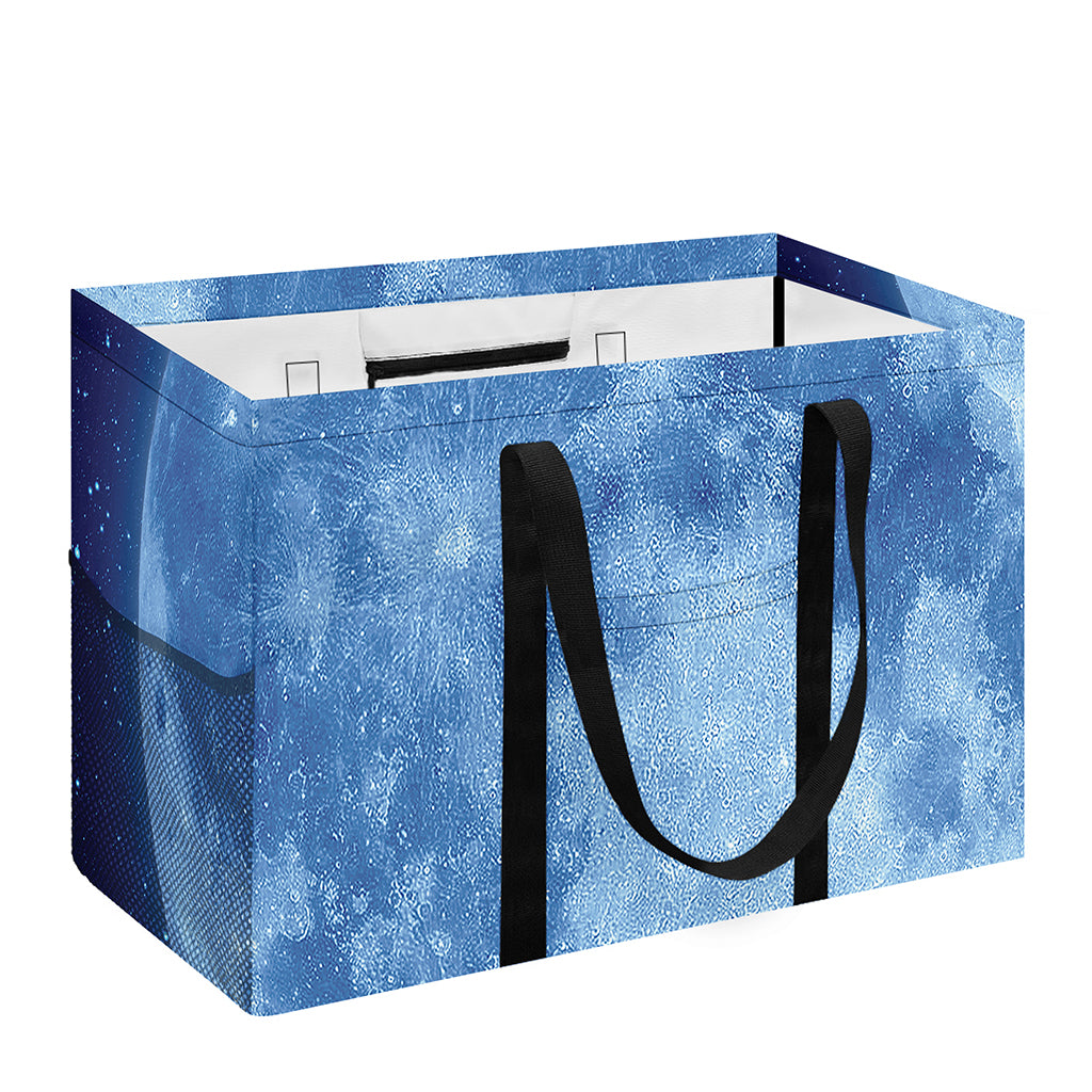 Blue Moon Print Utility Tote Bag
