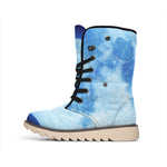 Blue Moon Print Winter Boots