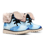 Blue Moon Print Winter Boots