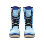 Blue Moon Print Winter Boots