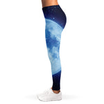 Blue Moon Print Women's Leggings