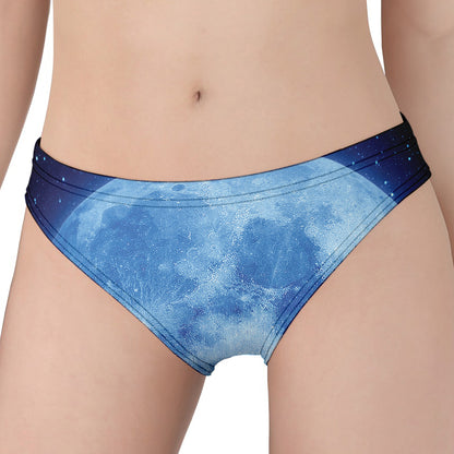 Blue Moon Print Women's Panties