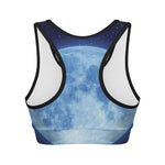 Blue Moon Print Women's Sports Bra