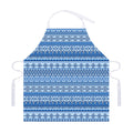 Blue Native American Aztec Pattern Print Adjustable Apron