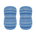 Blue Native American Aztec Pattern Print Bar Stool Covers