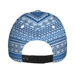 Blue Native American Aztec Pattern Print Baseball Cap