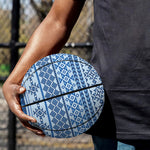 Blue Native American Aztec Pattern Print Basketball