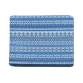 Blue Native American Aztec Pattern Print Bifold Wallet
