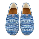 Blue Native American Aztec Pattern Print Casual Shoes