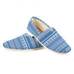 Blue Native American Aztec Pattern Print Casual Shoes