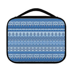 Blue Native American Aztec Pattern Print Classic Bible Case