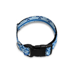 Blue Native American Aztec Pattern Print Dog Collar
