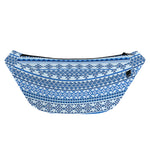 Blue Native American Aztec Pattern Print Fanny Pack